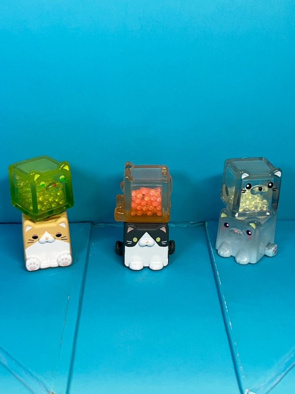 Choco Teddy - Square Cat Series Mixed Lot of 6 (Loose / No Packaging)